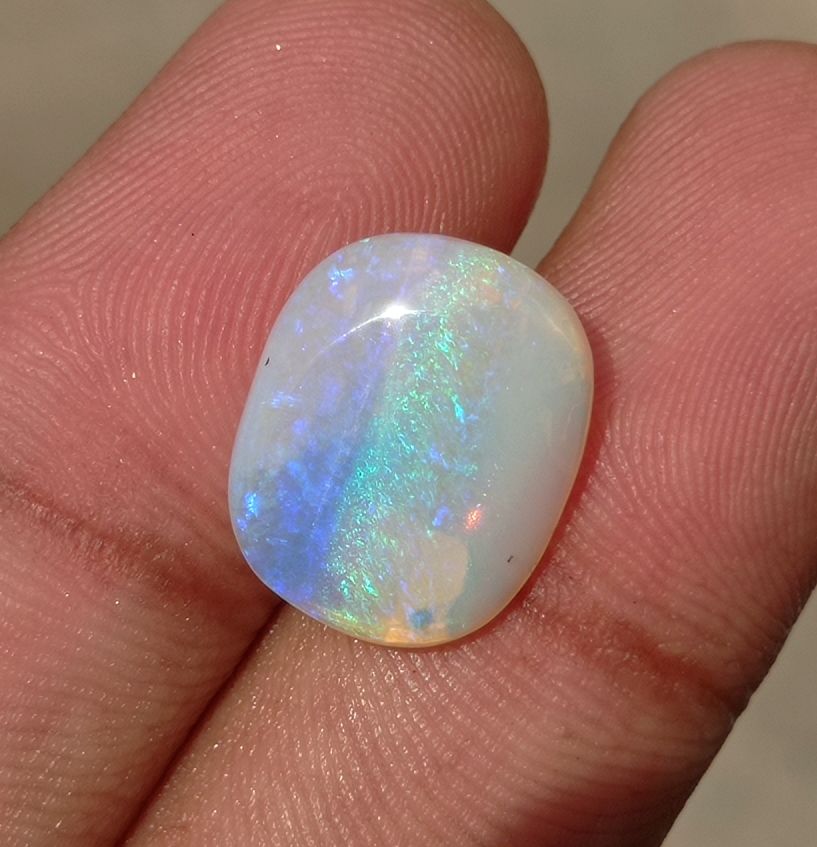 6.3ct Opal for Sale - Natural Lighting Ridge Australian Opal - October Birthstone - 16x13mm