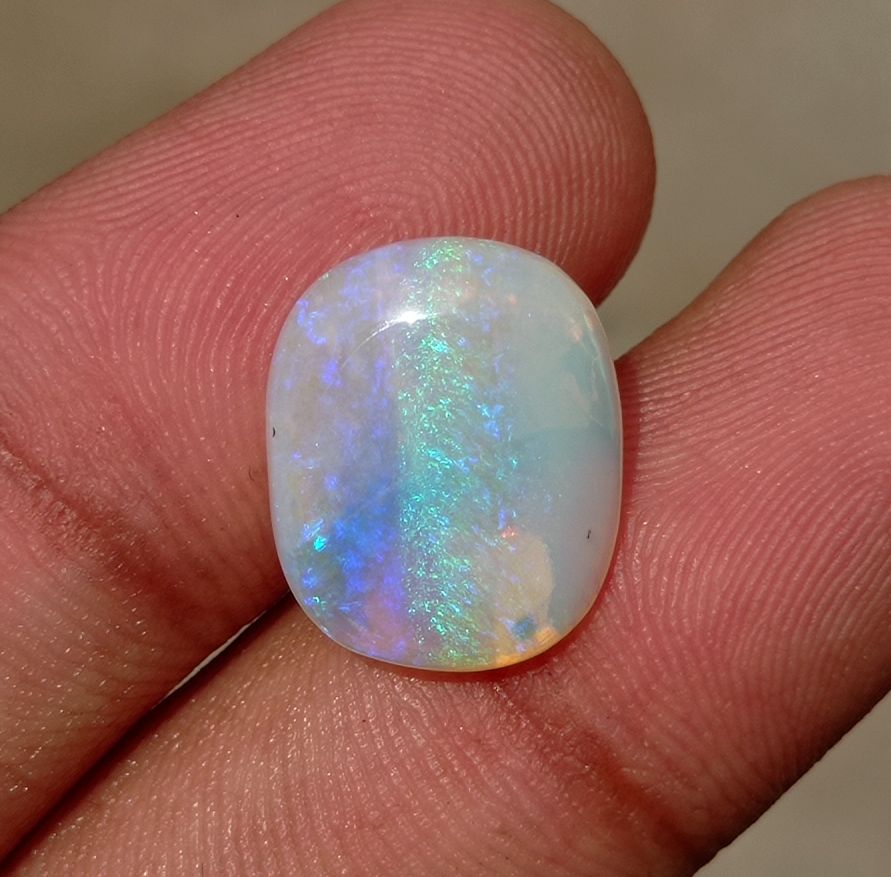 6.3ct Opal for Sale - Natural Lighting Ridge Australian Opal - October Birthstone - 16x13mm