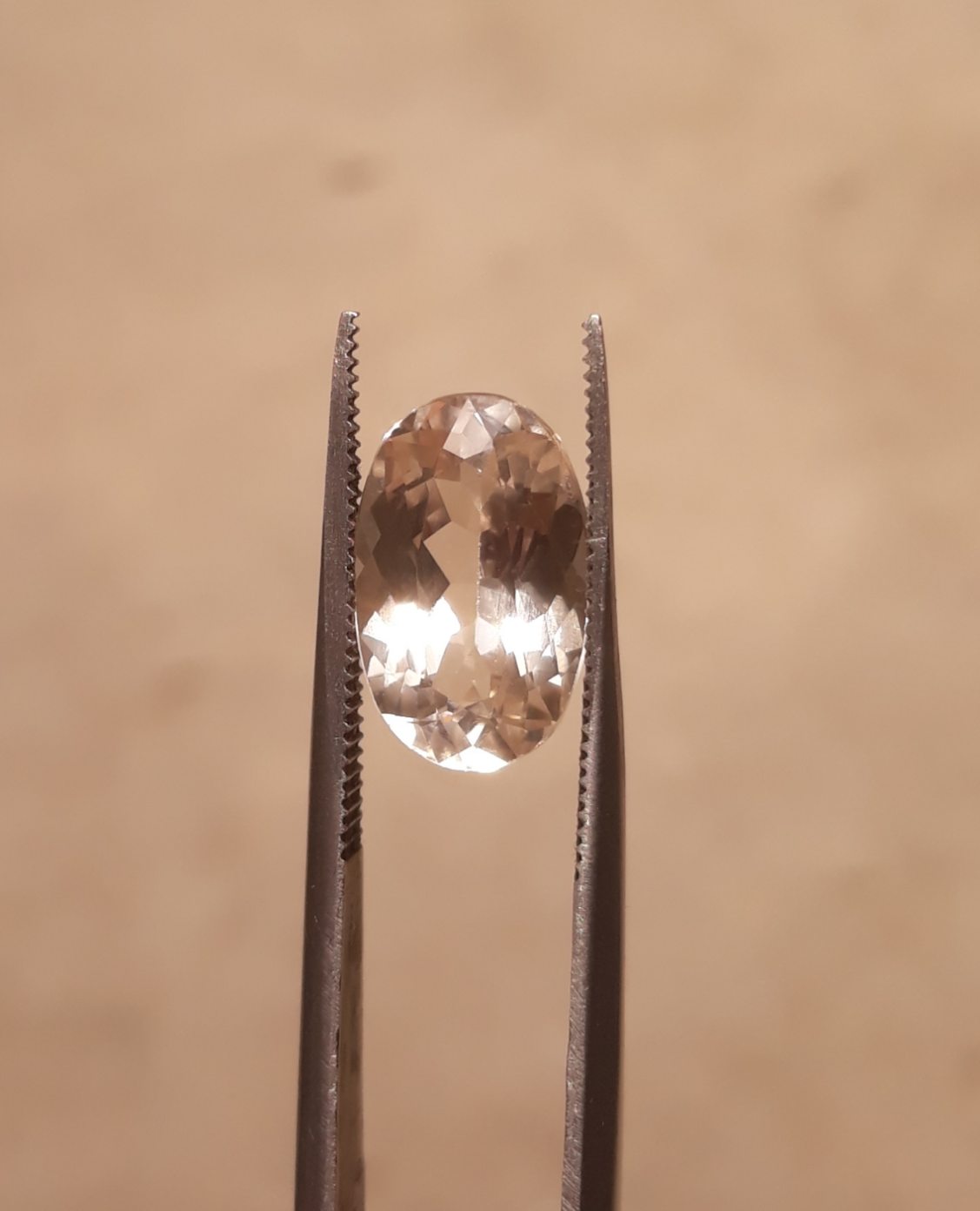 7ct Topaz - Whie Topaz Faceted Gemstone - Novemeber Birthstone - White Pukhraj - 14.5x9.1mm