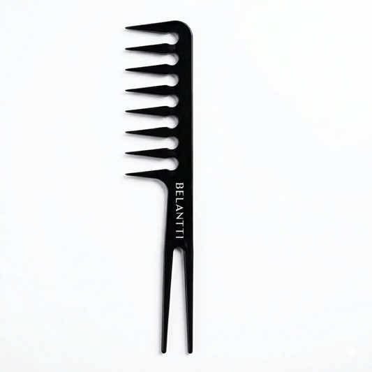 Belantti Wide-Tooth Styling Comb – Professional Detangling Comb