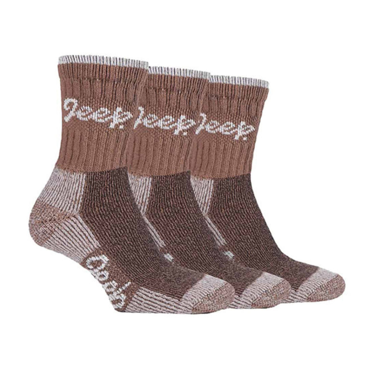 3 Pack Ladies Cotton Cushioned Hiking Socks