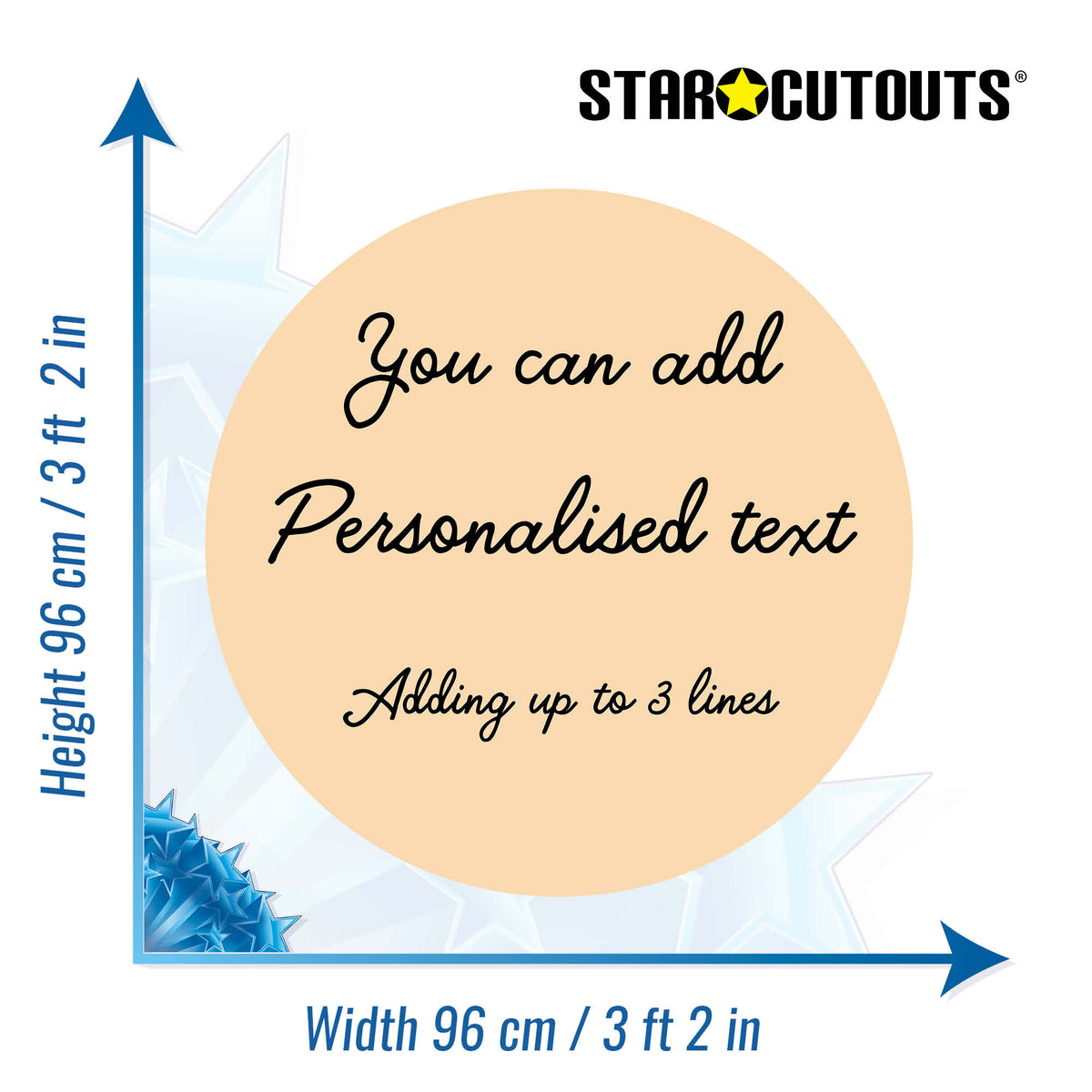 Custard Cream Circle Signs Personalise Choose Size and Material