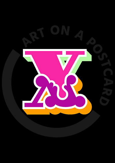 Ben Eine - Circus Font Letters, Unsigned 'X'