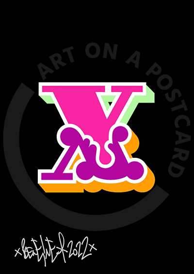 Ben Eine - Circus Font Letters, Hand-signed