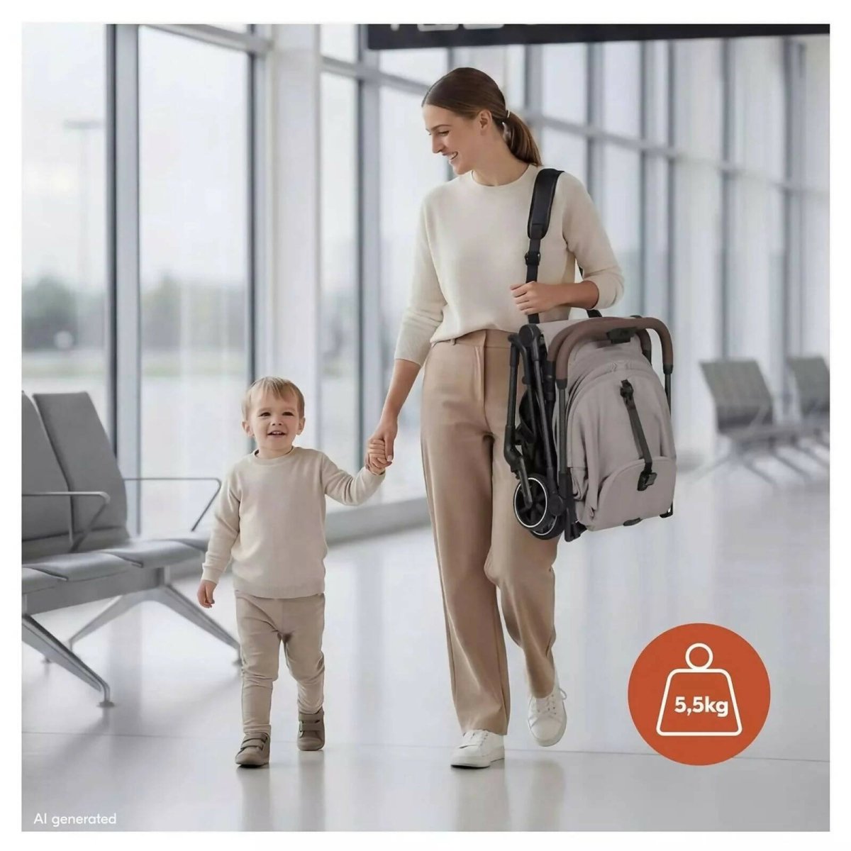 Hauck Lite N Care Stroller - Olive