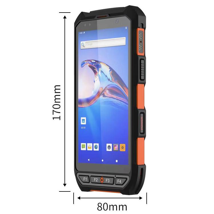 5.5 inch Android 10 IP65 Handheld Industrial Data Terminal Barcode Scanner, Style: RFID UHF + NFC HF, RFID UHF + NFC HF