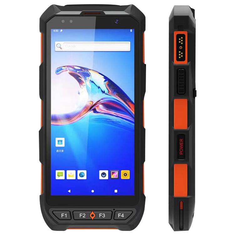 5.5 inch Android 10 IP65 Handheld Industrial Data Terminal Barcode Scanner, Style: RFID UHF + 2D Head, RFID UHF + 2D Head