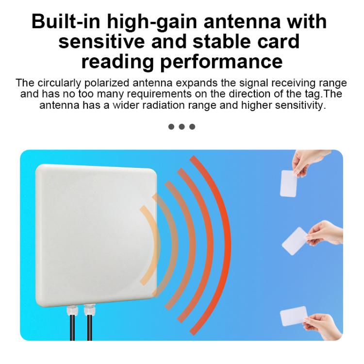 UHF RFID Long Range 9dBi Integrated Reader with E710 Chip, Style: Add 4G Network, Add 4G Network