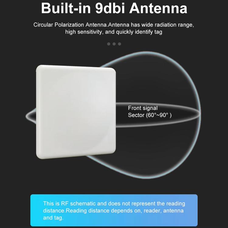 UHF RFID Long Range 9dBi Integrated Reader with E710 Chip, Style: Add 4G Network, Add 4G Network