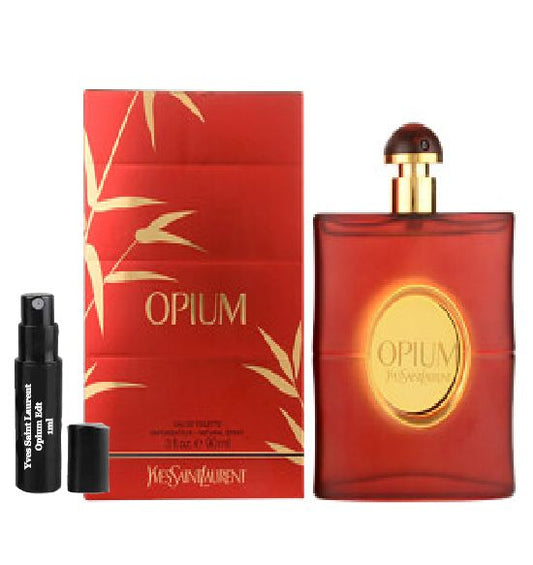Yves Saint Laurent Opium Eau de Toilette including samples