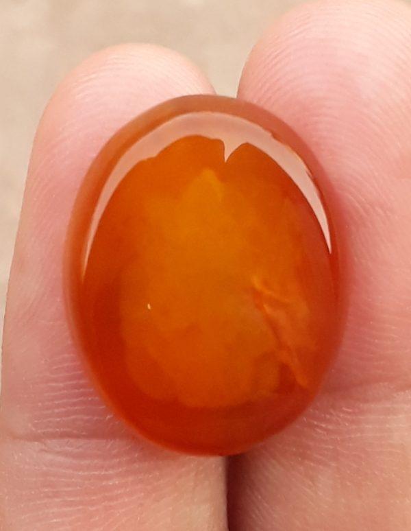 26ct Carnelian Stone-  Natural Carnelian Gemstone-  Orange carnelian-Purtagal Yamani - 25x20mm