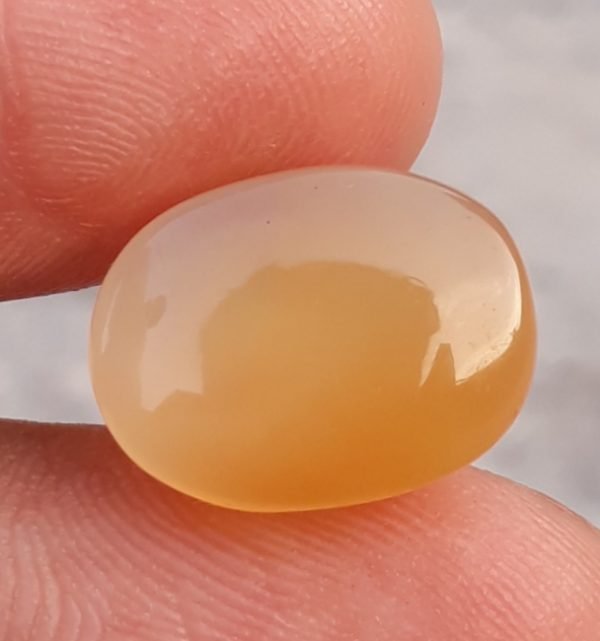 11.2ct Natural Yellow Carnelian Gemstone -  16x12mm