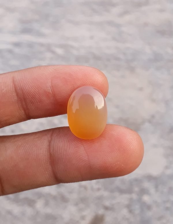 11.2ct Natural Yellow Carnelian Gemstone -  16x12mm