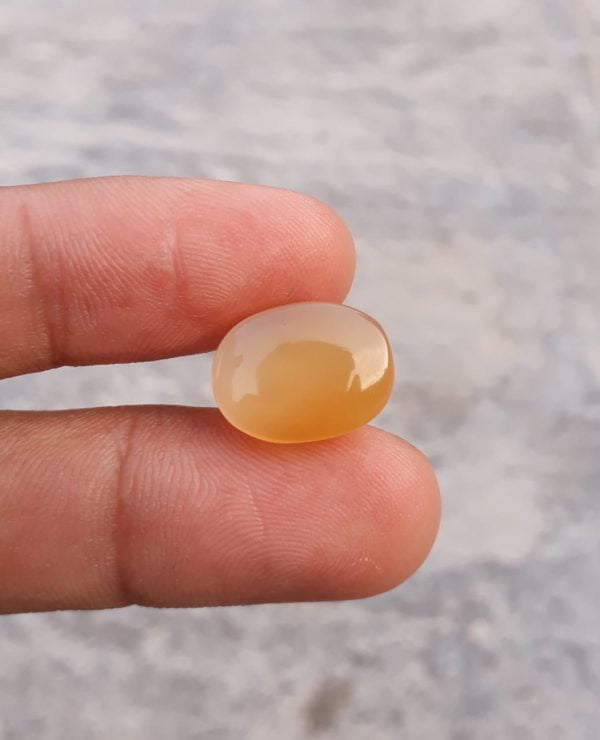 11.2ct Natural Yellow Carnelian Gemstone -  16x12mm