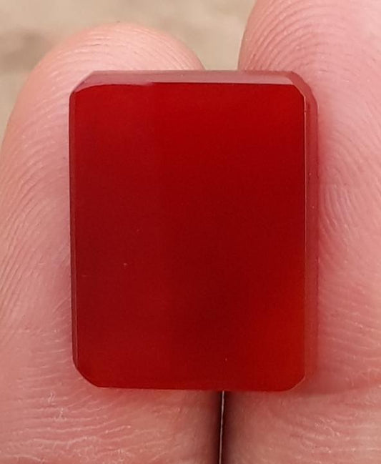 9.4ct Natural Red Carnelian  Cabochon - Aqeeq Ahmar -