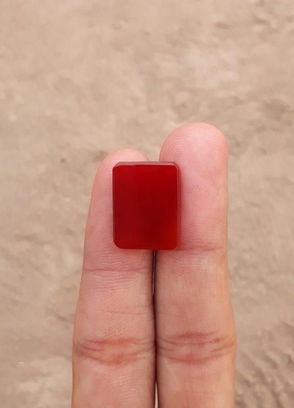 9.4ct Natural Red Carnelian  Cabochon - Aqeeq Ahmar -