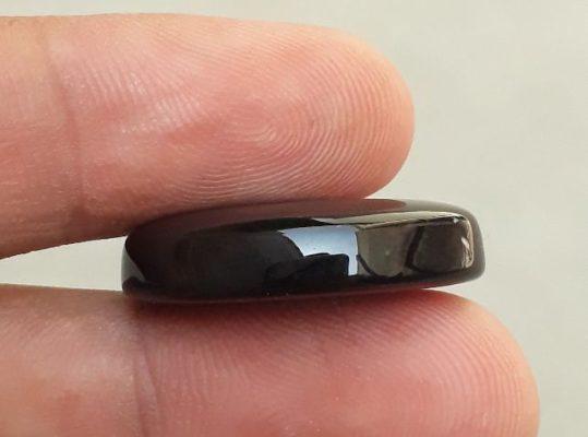 27ct Natural Carnelian Gemstone-Black carnelian-Jazamushki Yamani Aqeeq-25x18mm