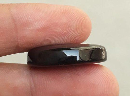 27ct Natural Carnelian Gemstone-Black carnelian-Jazamushki Yamani Aqeeq-25x18mm