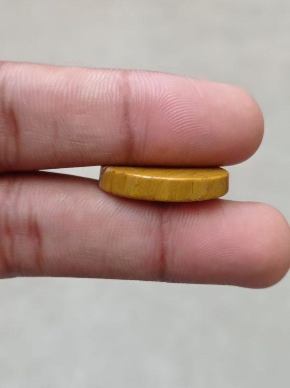 21.4ct Jasper - Gold Jasper Cabochon - Yellow Jasper - 26x18x5mm