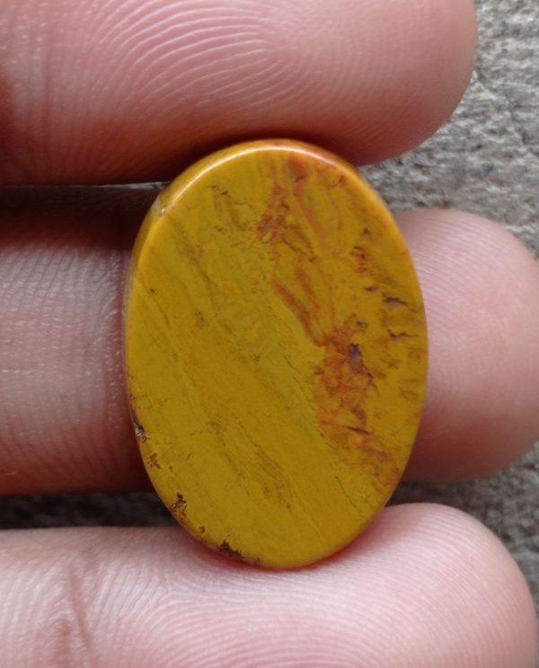 22.9ct Jasper - Gold Jasper Cabochon - Yellow Jasper - 25x17x5mm