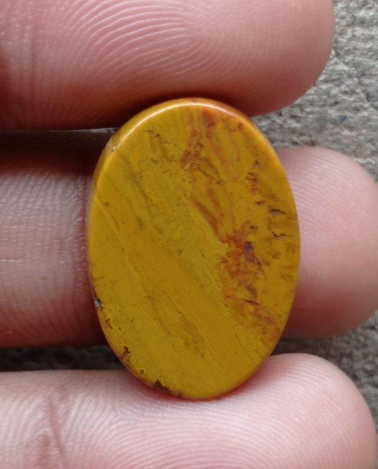 22.9ct Jasper - Gold Jasper Cabochon - Yellow Jasper - 25x17x5mm