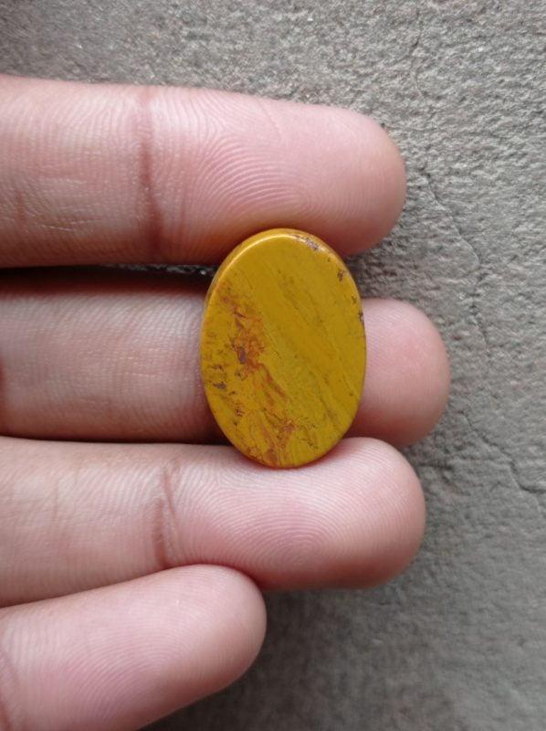 22.9ct Jasper - Gold Jasper Cabochon - Yellow Jasper - 25x17x5mm