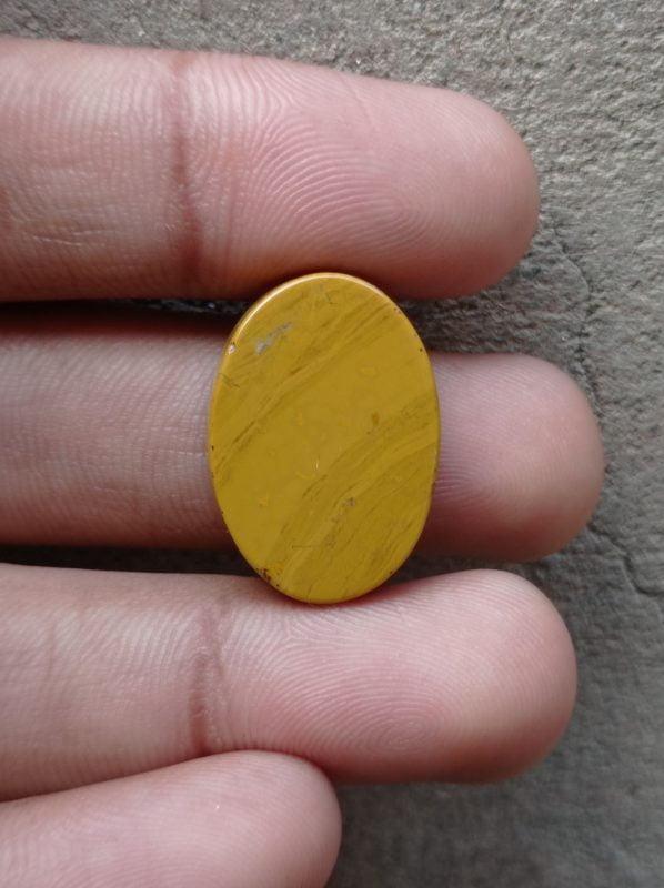 23ct Jasper - Gold Jasper Cabochon - Yellow Jasper - 25x18x5mm