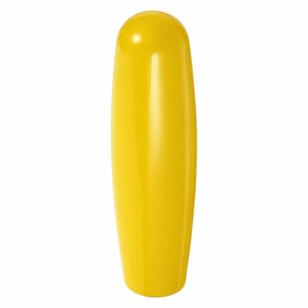 Yellow plastic tap handle