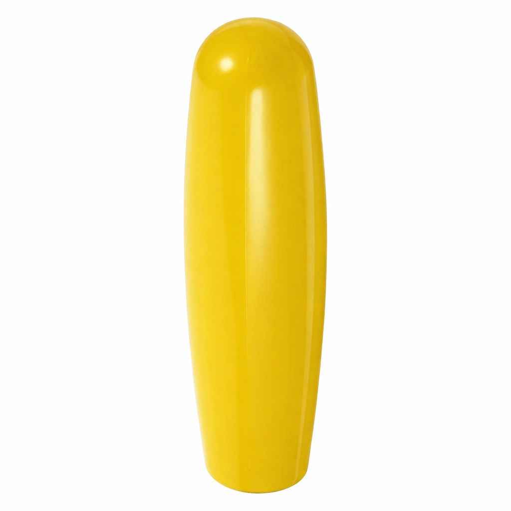 Yellow plastic tap handle