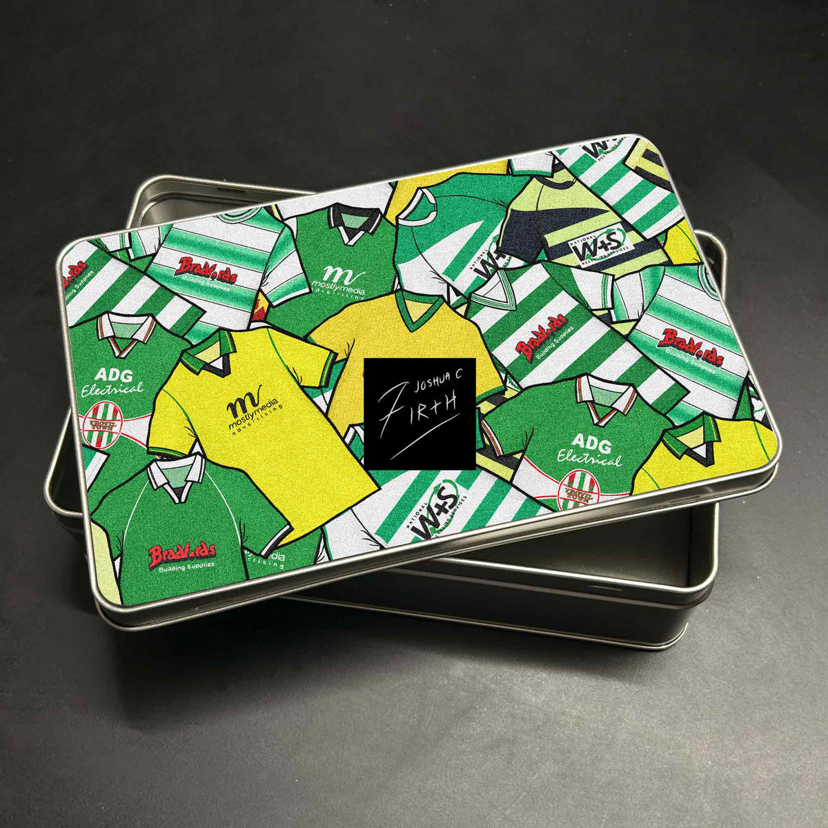 Yeovil Inspired Football Retro Shirts Metal Sweets / Biscuit Tin
