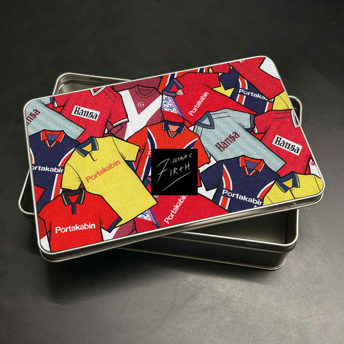 York Inspired Football Retro Shirts Metal Sweets / Biscuit Tin
