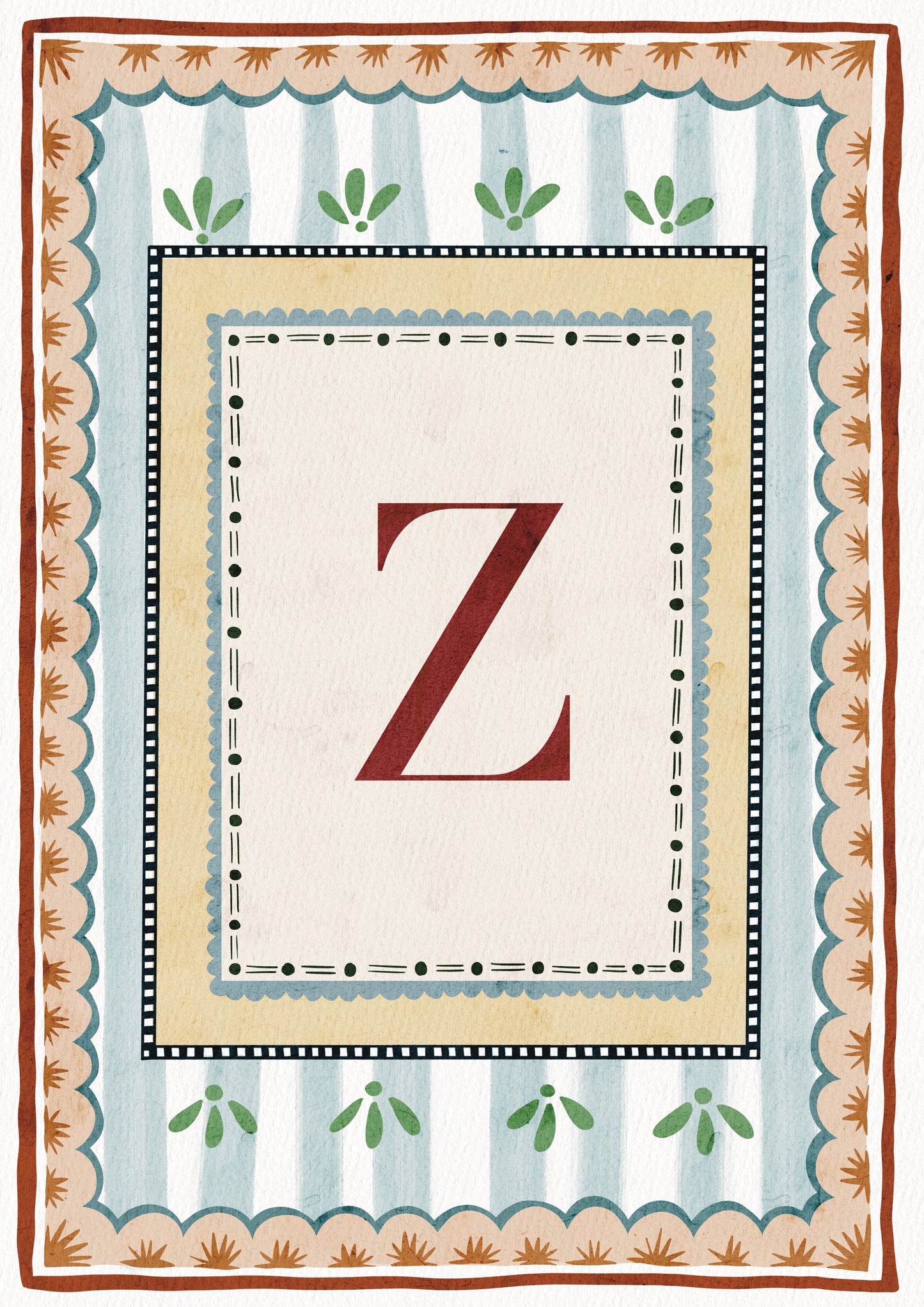 ALPHABET LETTERS ~ Blue / Red