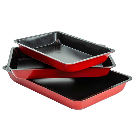 3Pc Non-Stick Baking Trays | R001 | AS-97969  | 3RB-15