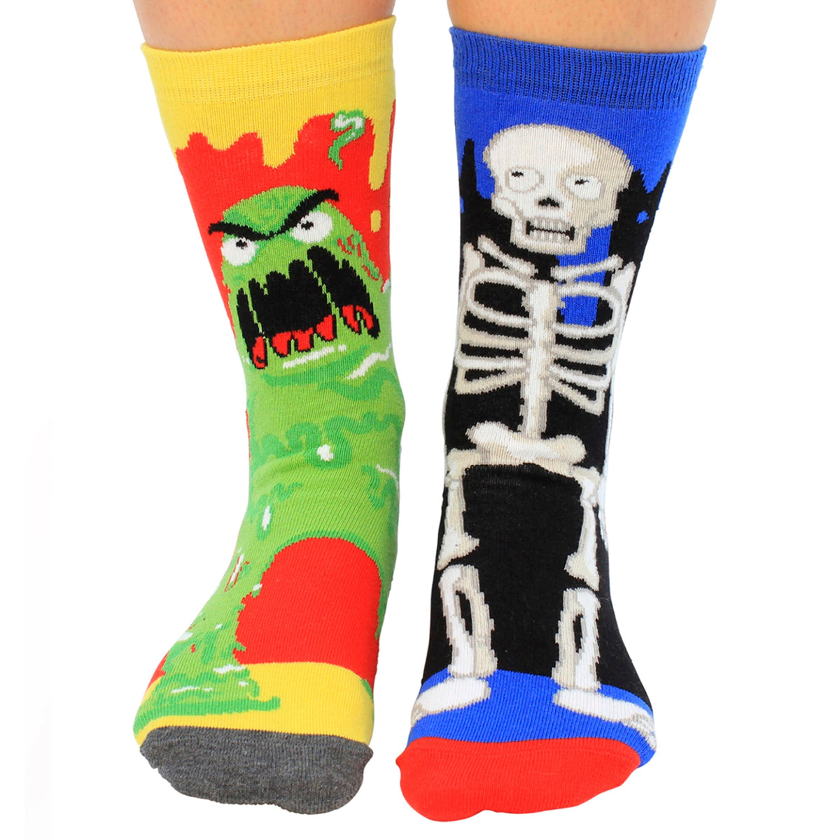 6 Pack Boys Zombie Novelty Odd Socks in Gift Box