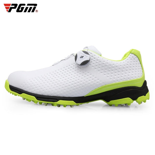 PGM Golf Breathable Rotating Buckle Sneakers Outdoor Sport Shoes for Men(Color:White Black Size:44), 40, 41, 42, 44, 45, 39, 43