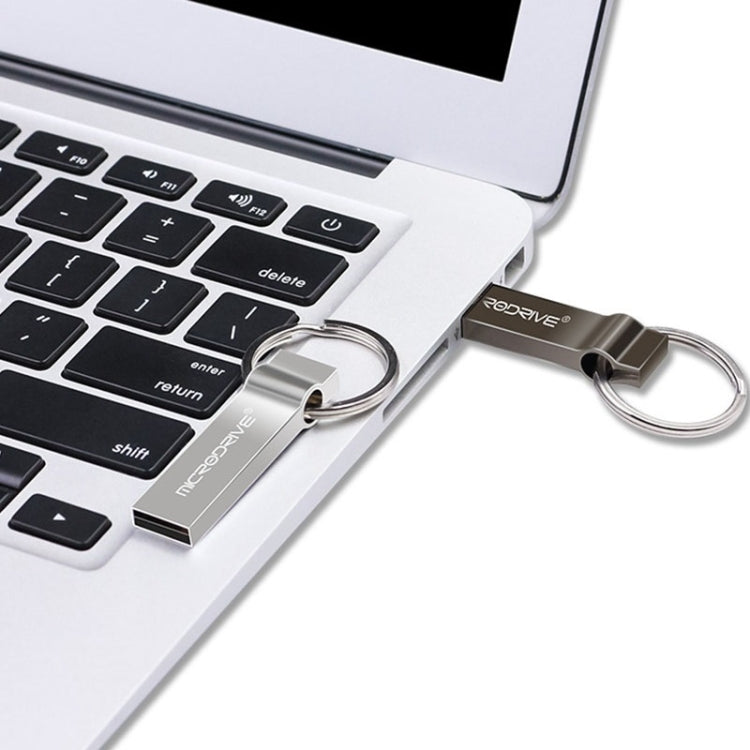 MicroDrive 32GB USB 2.0 Metal Keychain U Disk (Black)