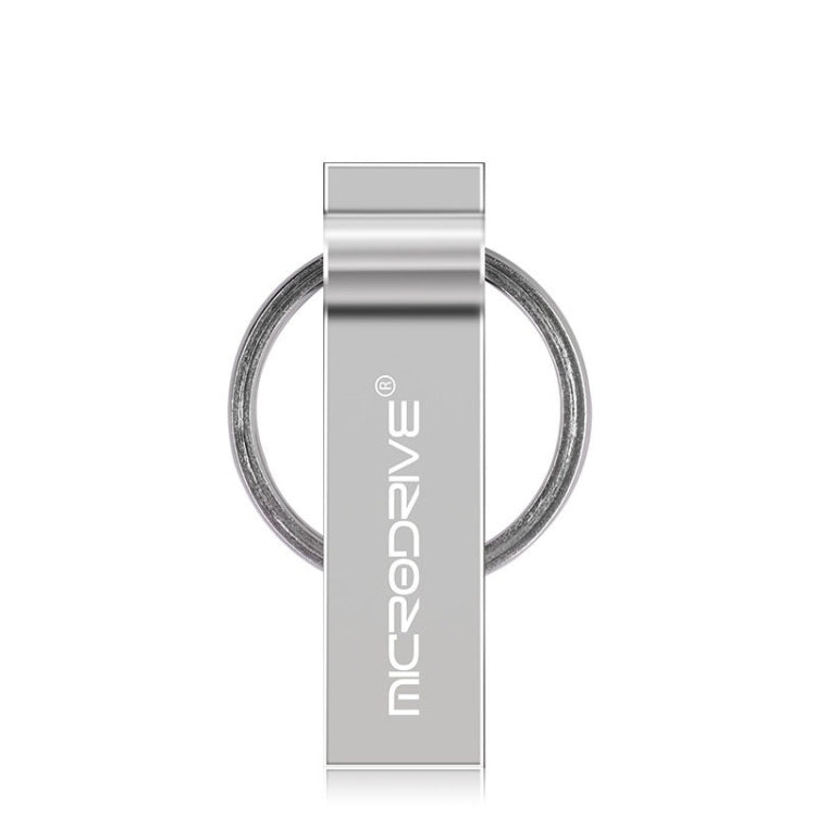 MicroDrive 32GB USB 2.0 Metal Keychain U Disk (Grey)