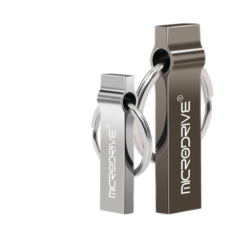 MicroDrive 32GB USB 2.0 Metal Keychain U Disk (Grey)
