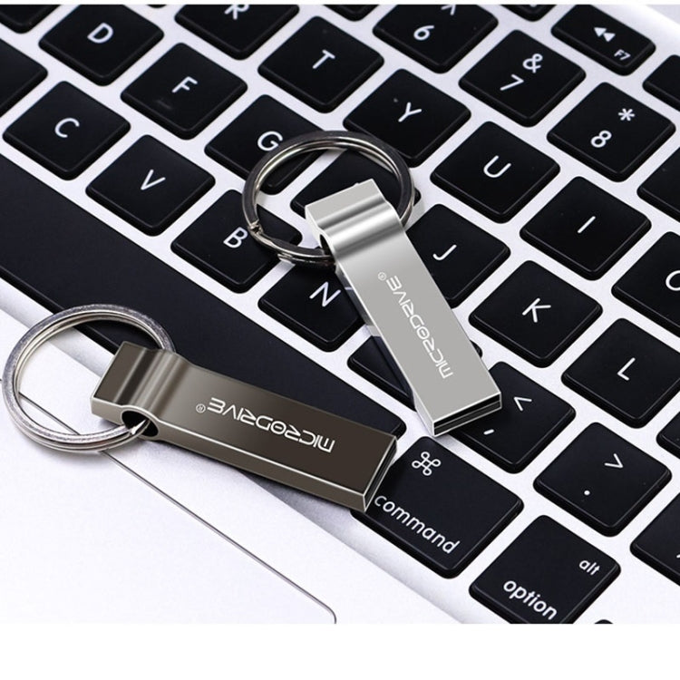 MicroDrive 32GB USB 2.0 Metal Keychain U Disk (Grey)