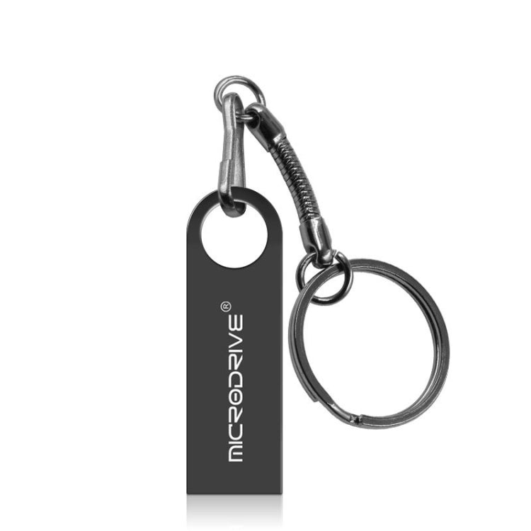 MicroDrive 8GB USB 2.0 Metal Waterproof High Speed U Disk(Black)