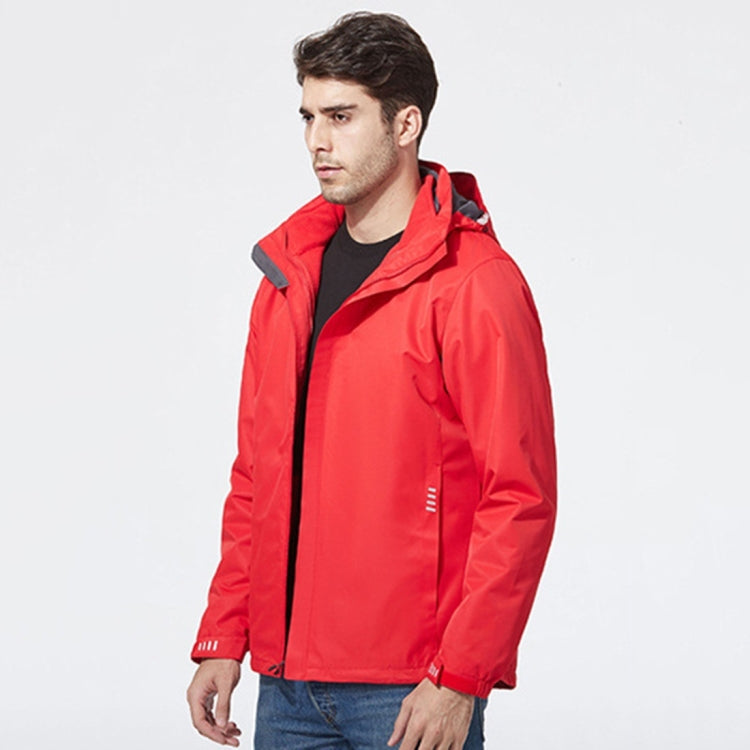 Mens Detachable Two Piece Warm, Waterproof And Breathable Couples Stormsuit (Color:Gentleman Grey Size:XXXXL), XXXL, XXXXL