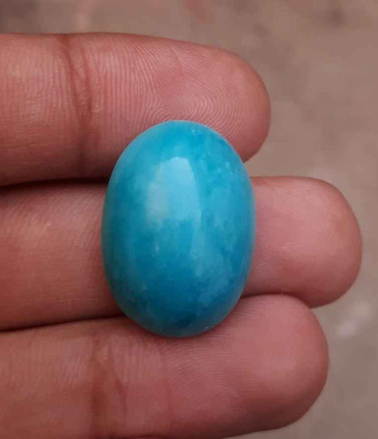 Natural Certified Turquoise - BlueTurquoise - 26ct-25x17mm