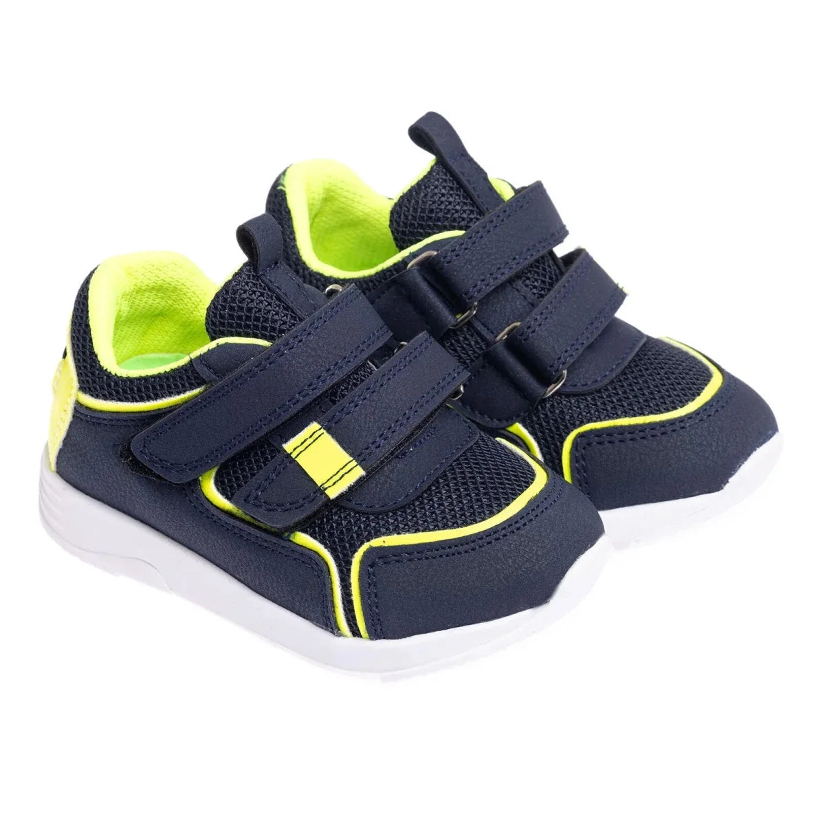 HelloBaby Touch-Fastening Faux Leather Baby Trainers