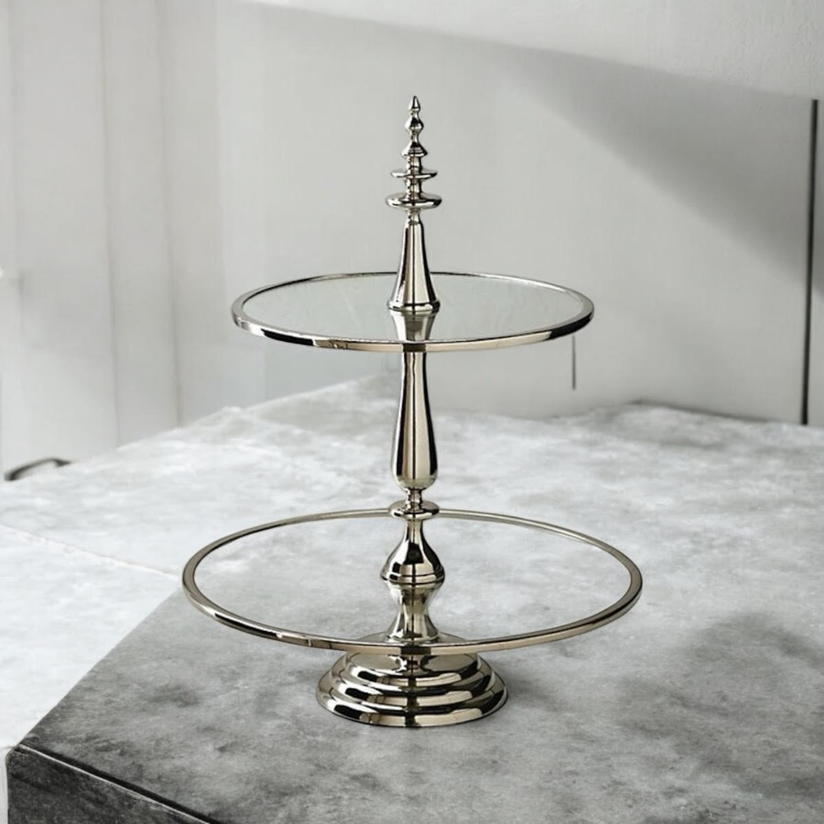 54CM 2 TIER CAKE STAND