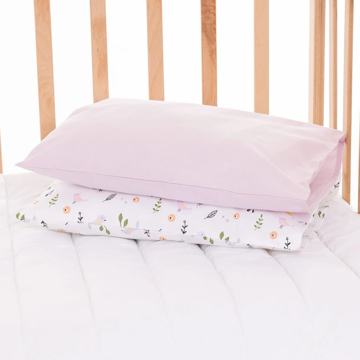 Little Dreams Little Bird Print Baby Pillowcase (35 x 45 cm)