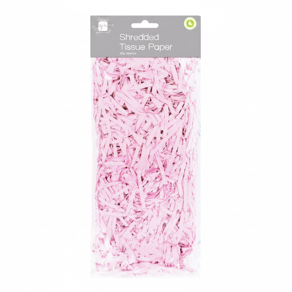 Shredded tissue paper - light pink