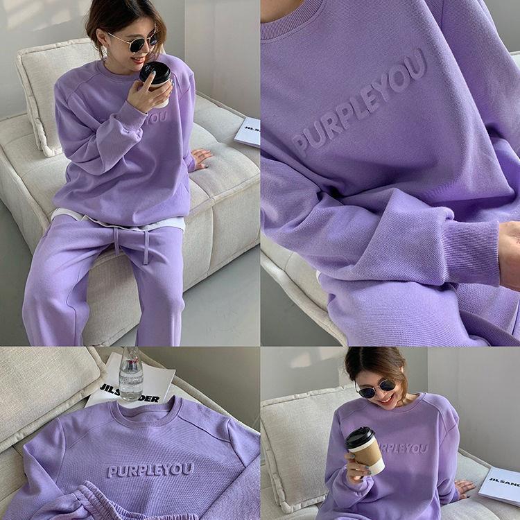 Fashion Alphabet Casual Two-piece Women's Loose Clothes
