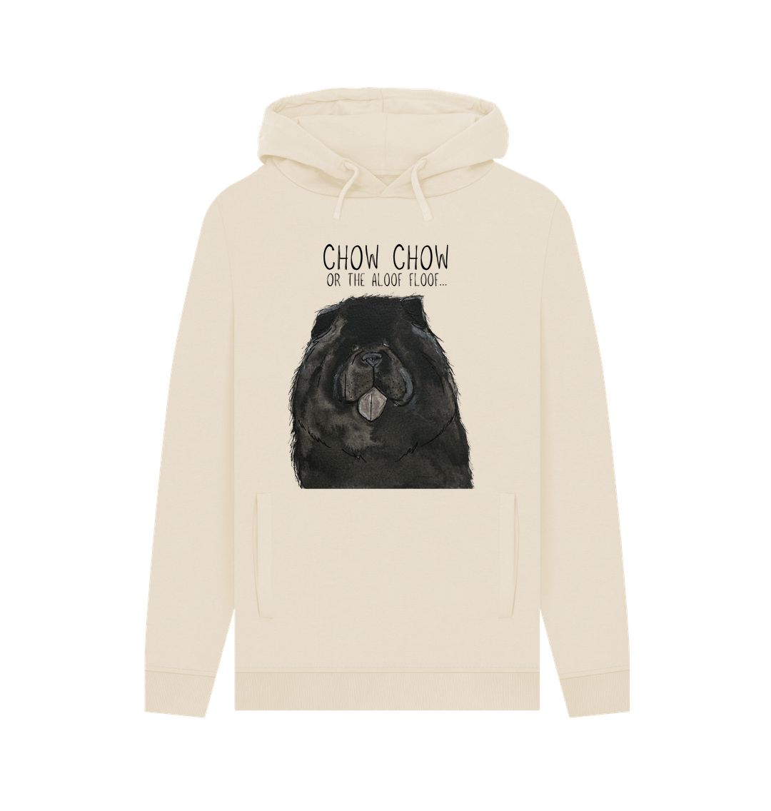 Black Chow Chow 'The Aloof Floof' Men's Hoodie – Stylish and Cozy