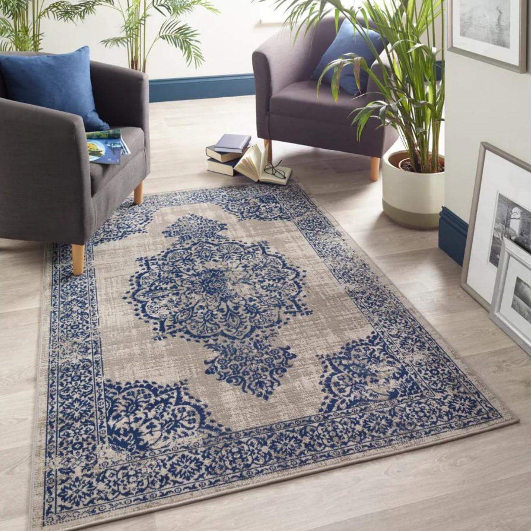 Saville Grey/Blue Vintage Rug