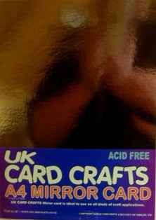 A4 Gold Mirror Card - 5 Sheets Per Pack - UKCC0005